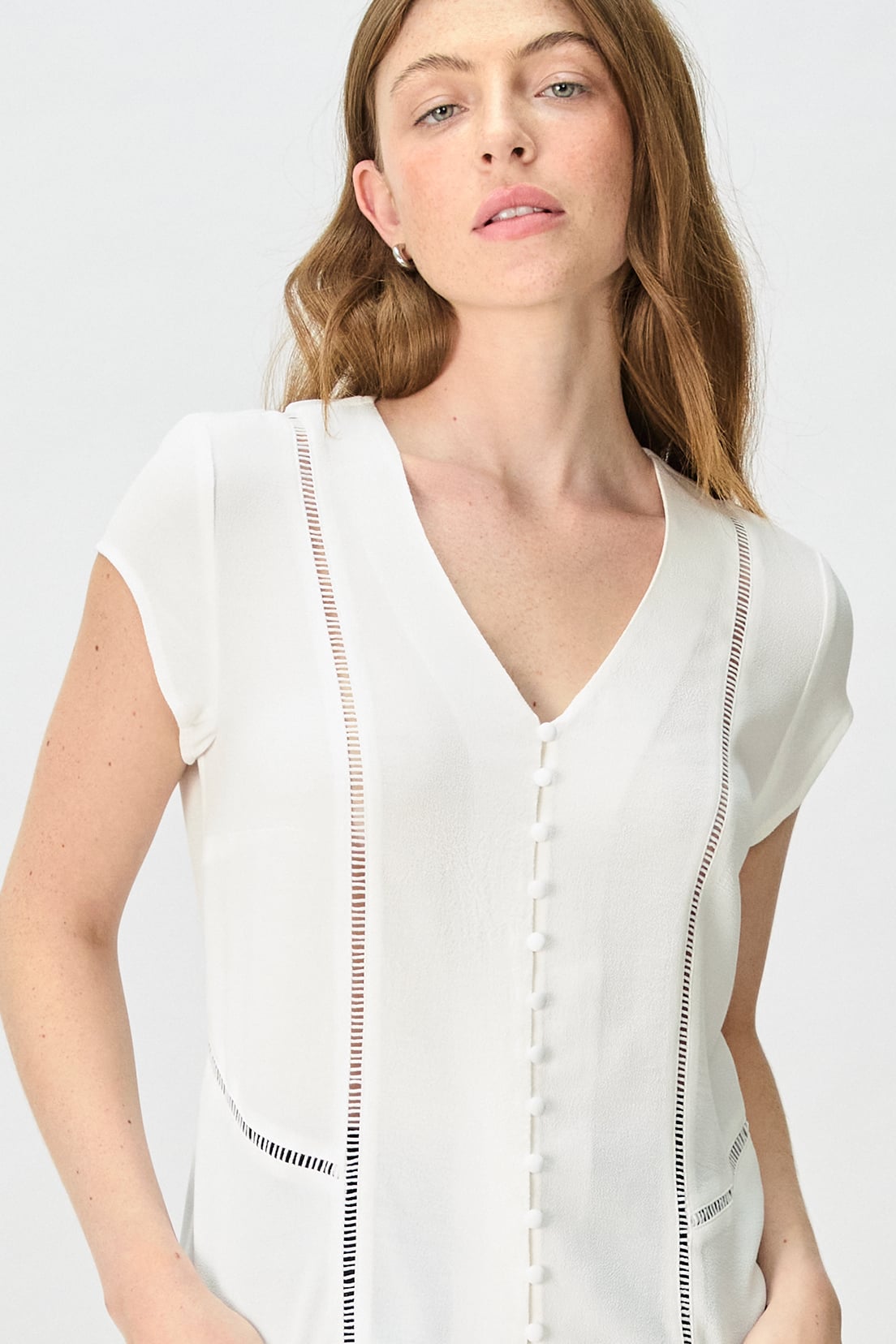 BLUSA MUJER BLANCO LISA - 2