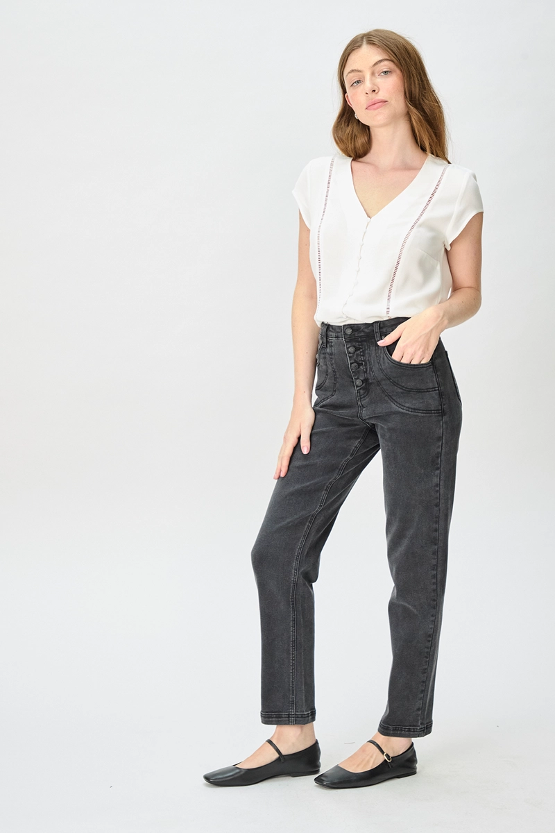 BLUSA MUJER BLANCO LISA - 3