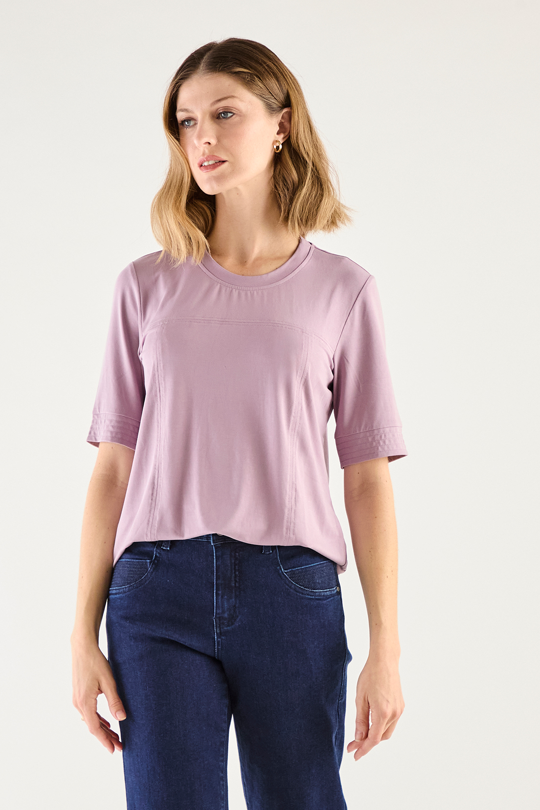 POLERA MUJER GRIFFE LILA LISA - 1