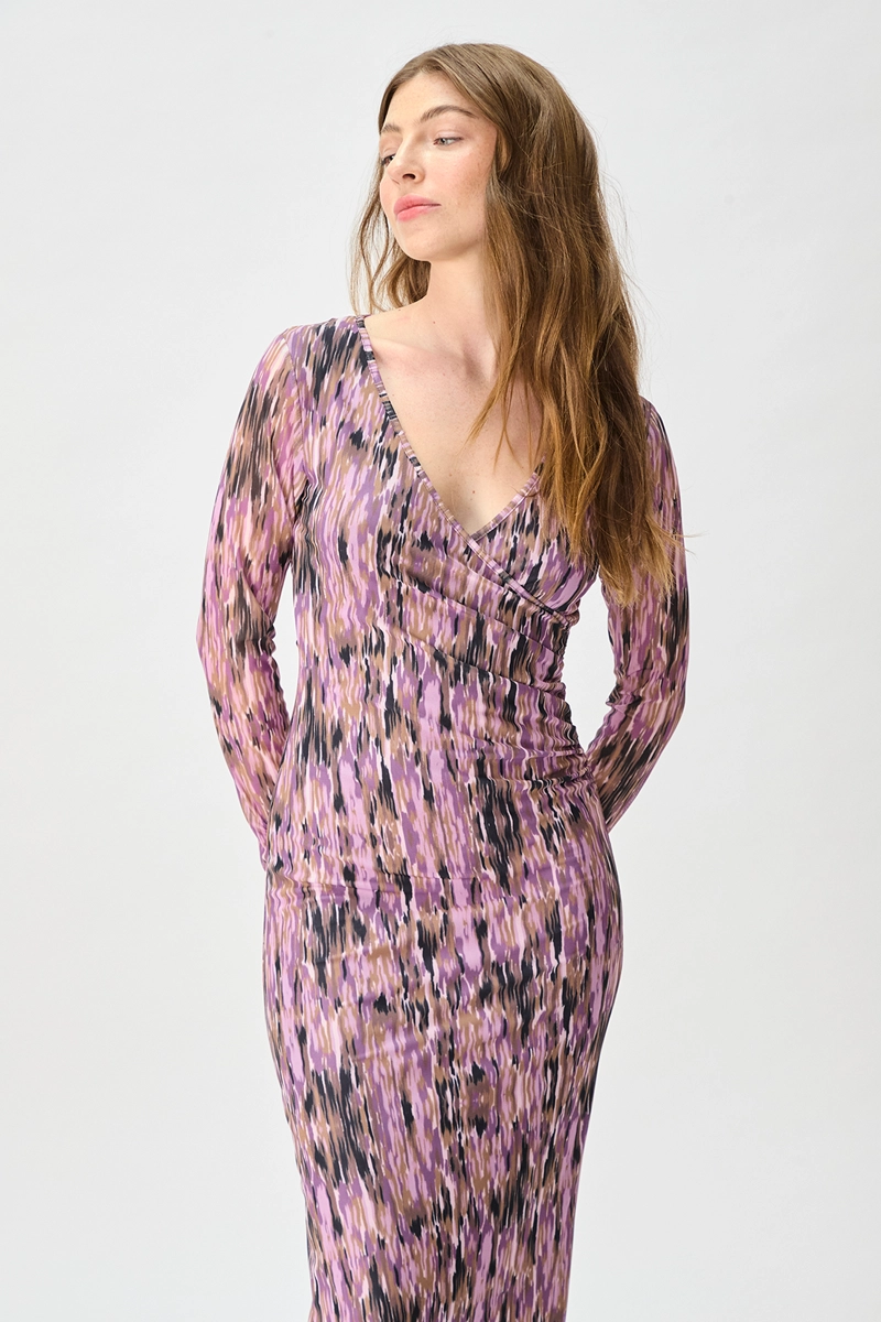 VESTIDO MUJER IO ROSADO FANTASIA LARGO - 2