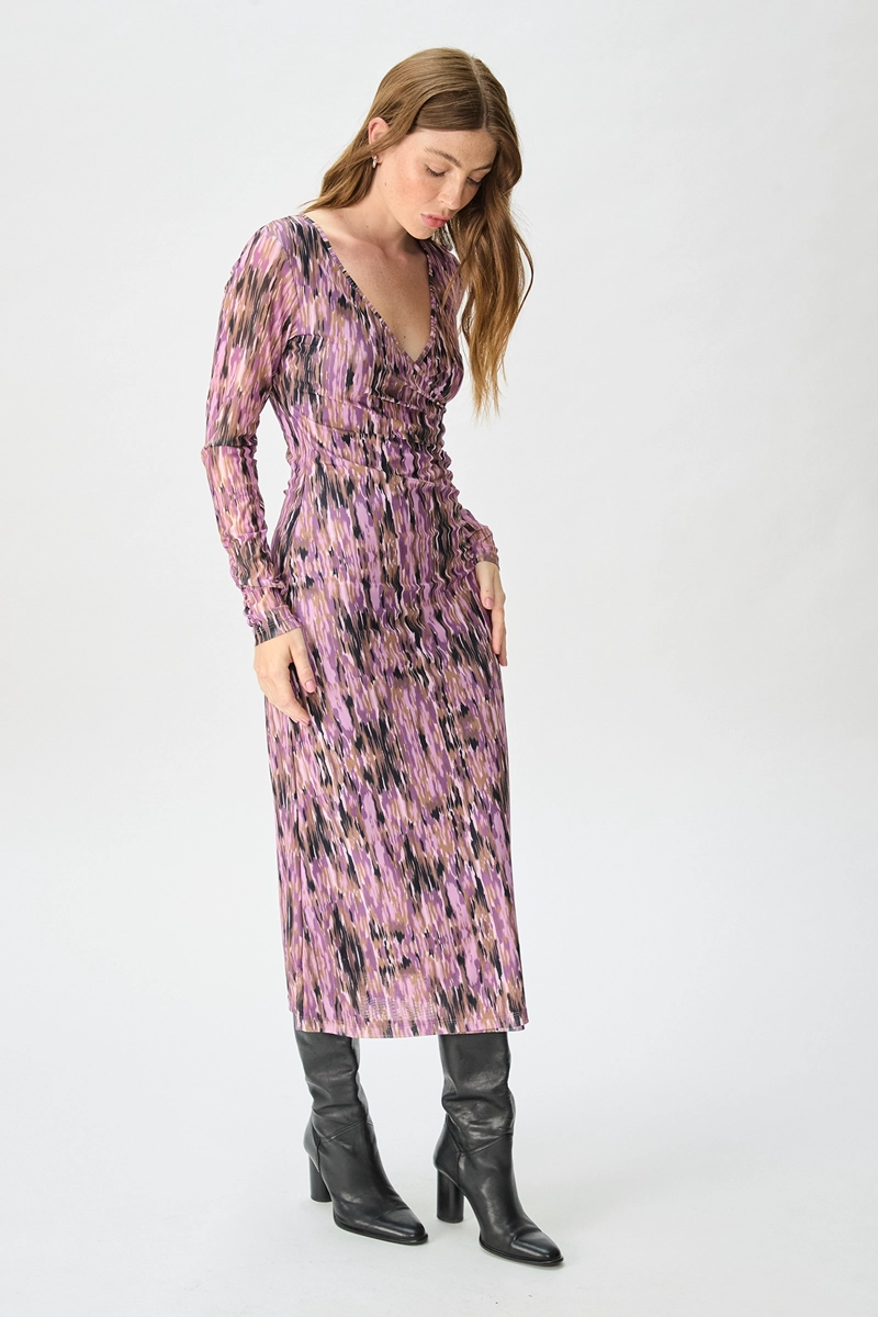 VESTIDO MUJER IO ROSADO FANTASIA LARGO - 4