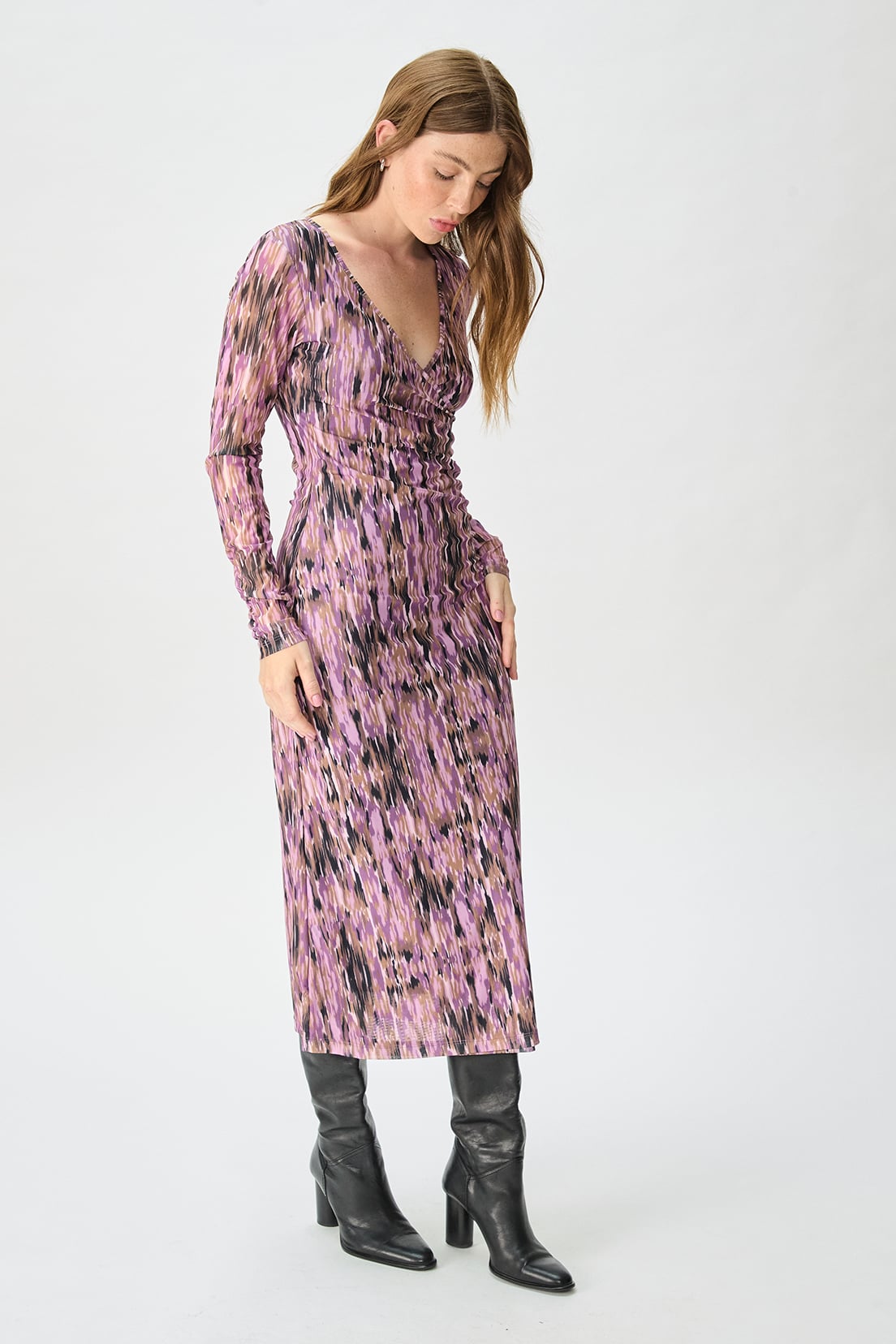 VESTIDO MUJER IO ROSADO FANTASIA LARGO - 4