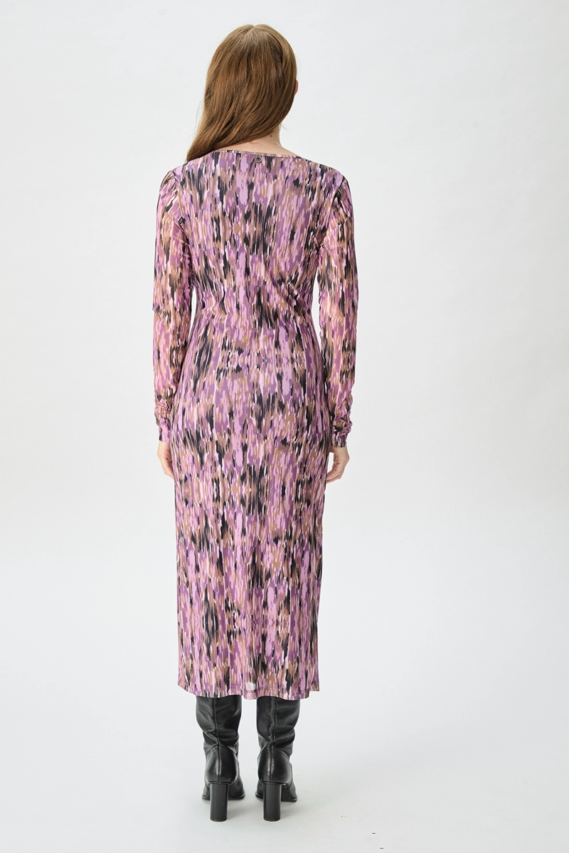VESTIDO MUJER IO ROSADO FANTASIA LARGO - 5