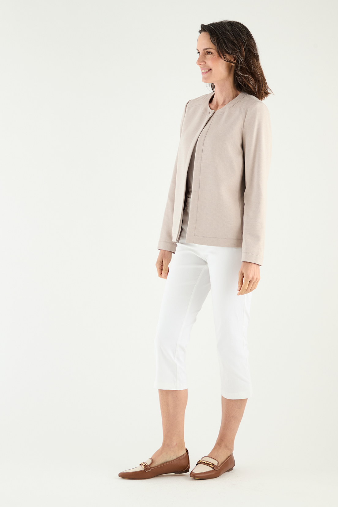 CHAQUETA MUJER GRIFFE GRIS CORTA - 3
