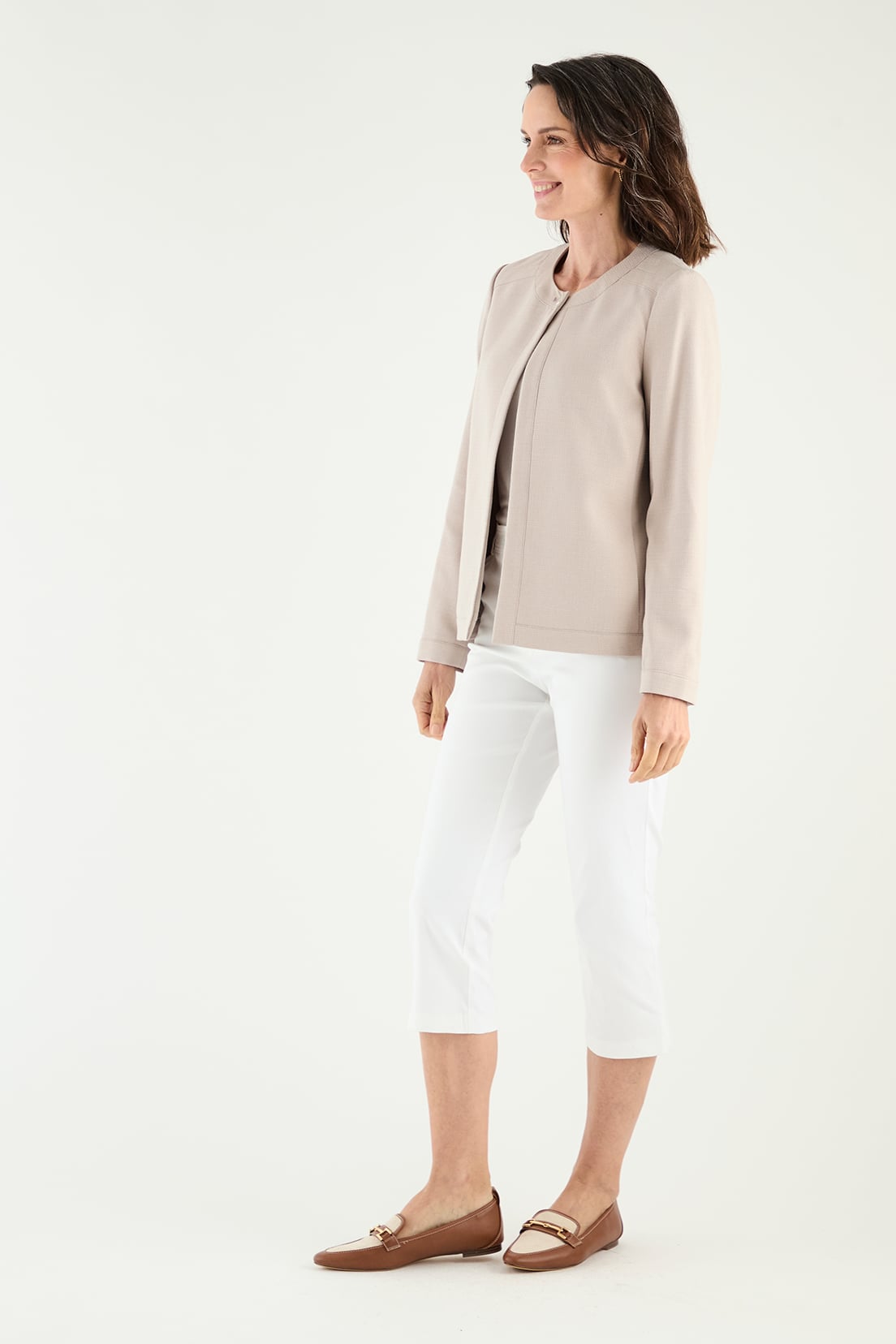 CHAQUETA MUJER GRIFFE GRIS CORTA - 3