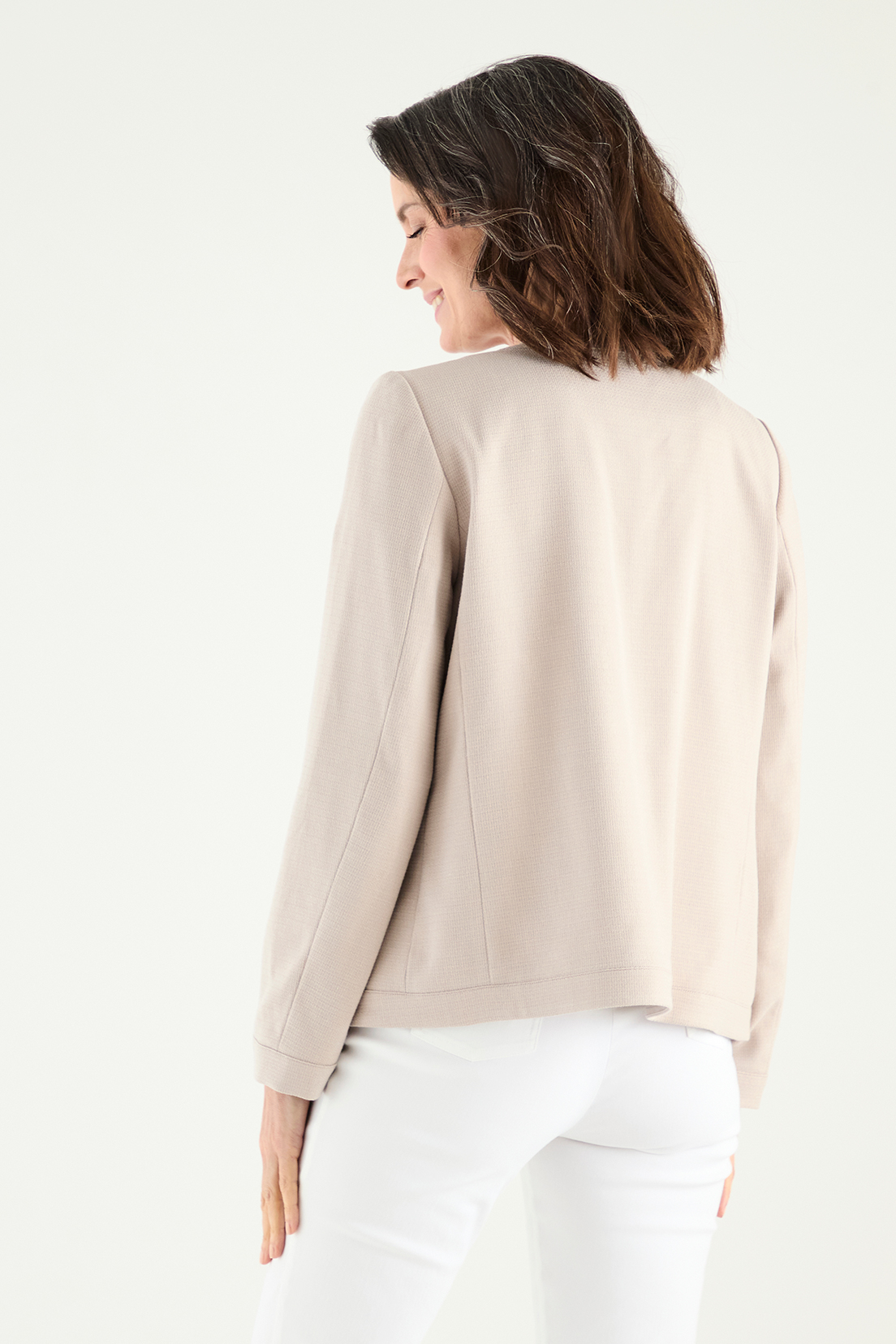CHAQUETA MUJER GRIFFE GRIS CORTA - 4