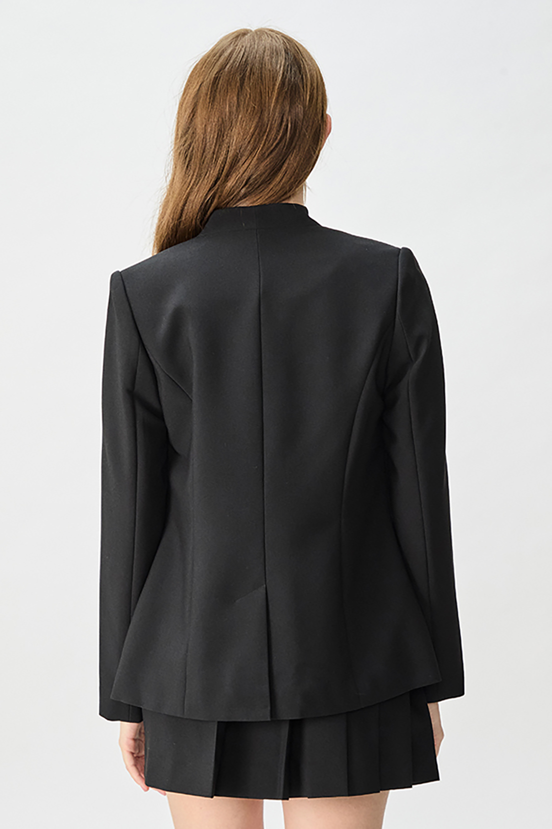 BLAZER MUJER NEGRO LISO - 4