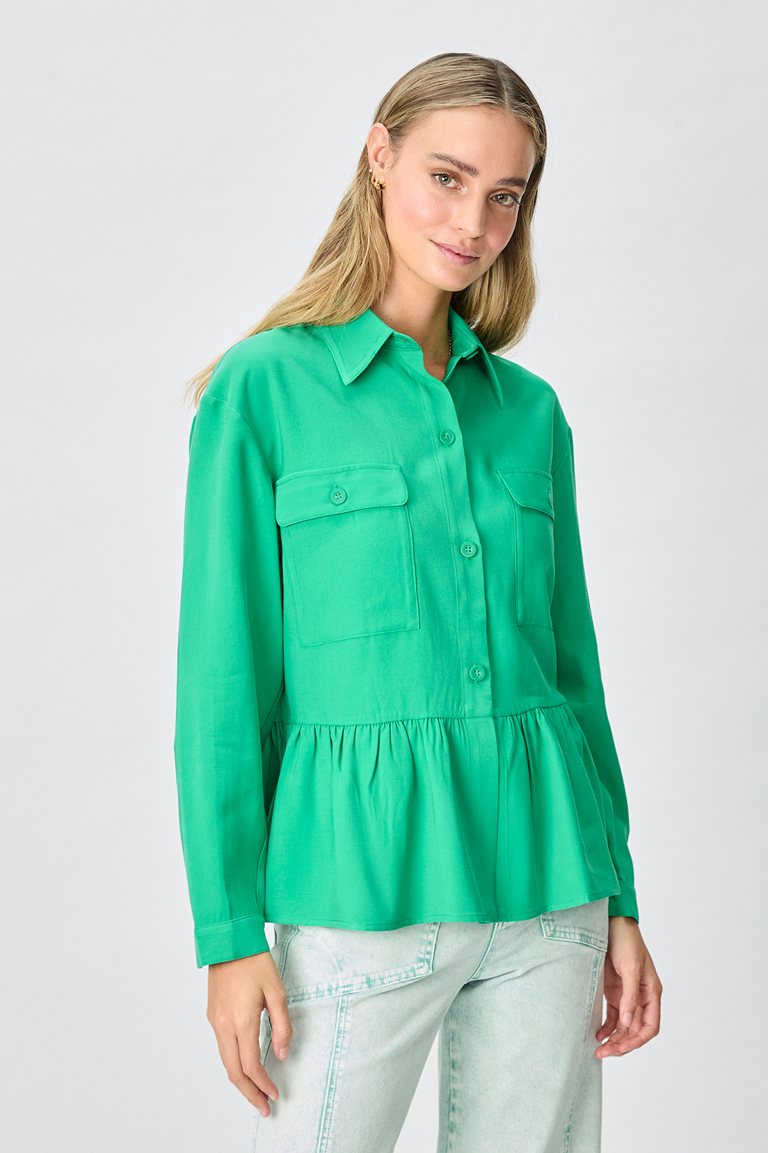 TAPADO MUJER VERDE LISO - 1
