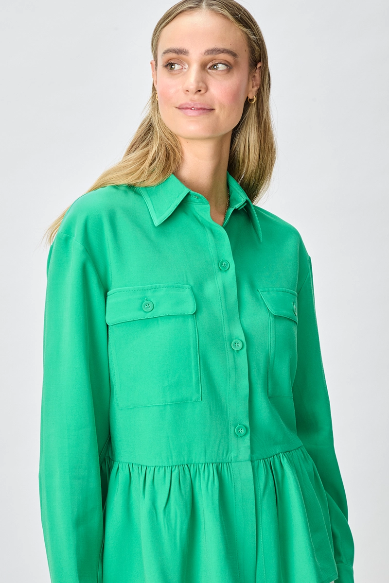 TAPADO MUJER VERDE LISO - 2