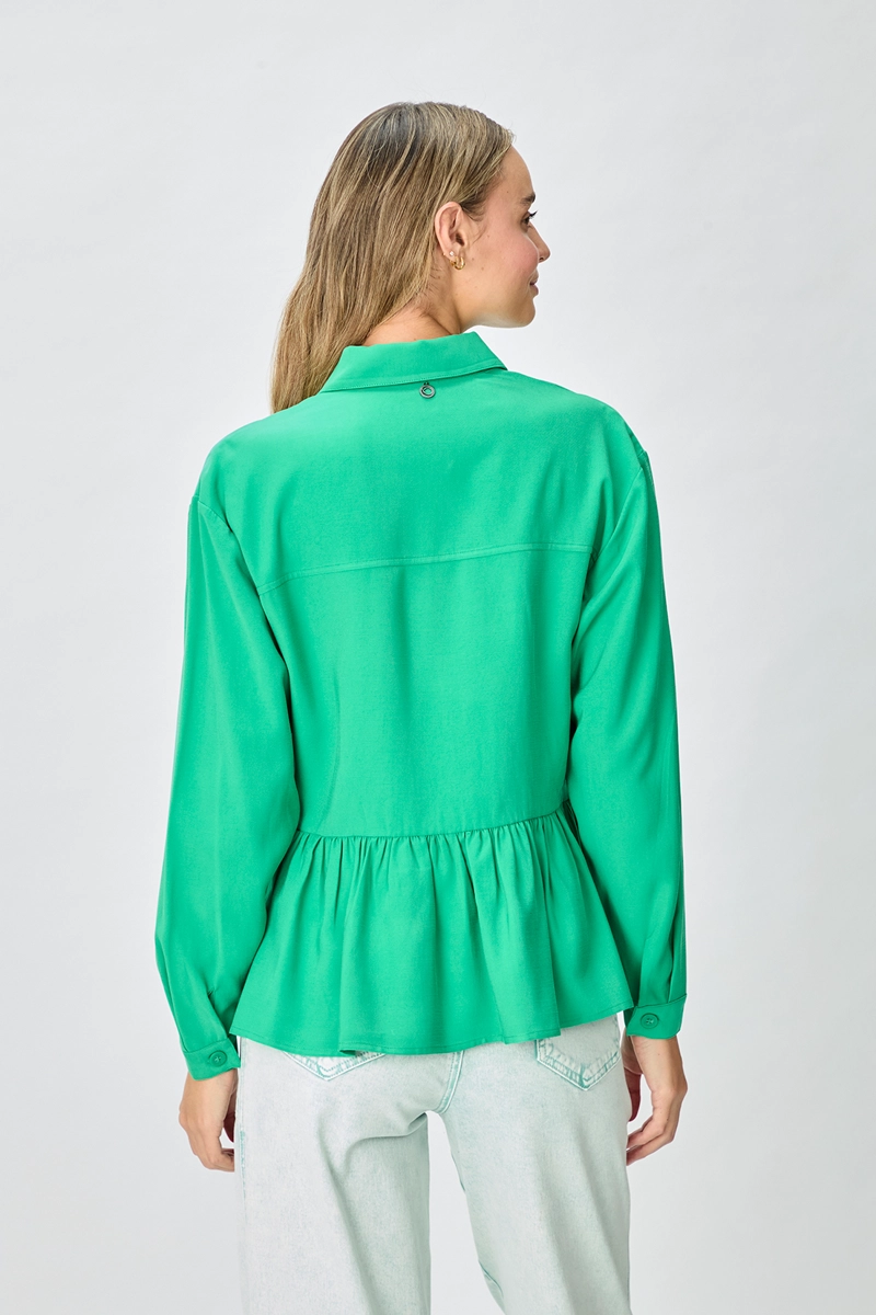 TAPADO MUJER VERDE LISO - 4