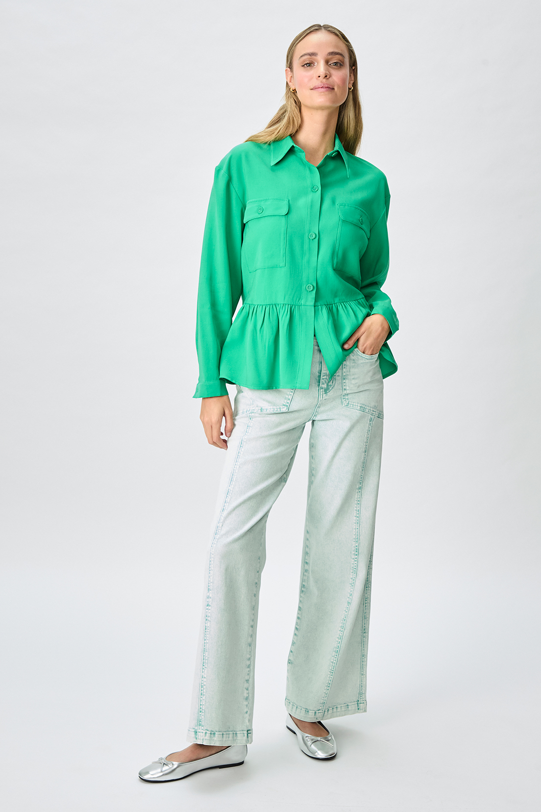 TAPADO MUJER VERDE LISO - 5