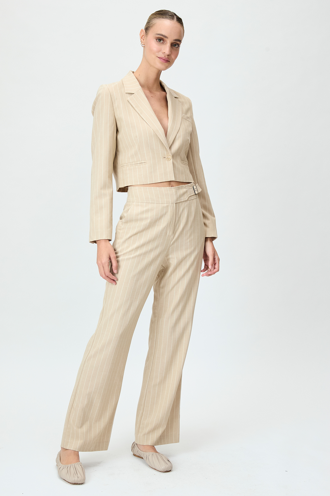 PANTALÓN MUJER IO BEIGE FANTASIA - 1
