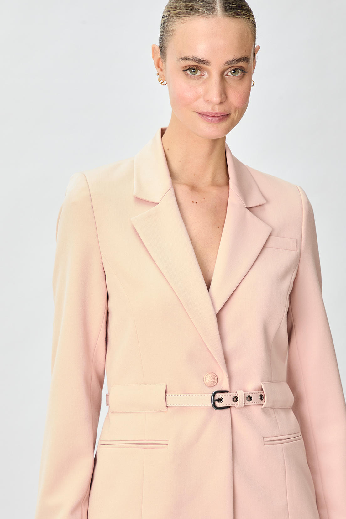 BLAZER MUJER ROSADO LISO - 2