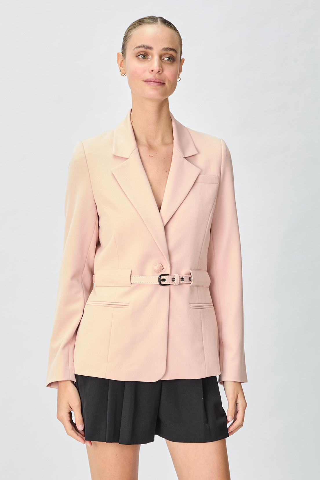BLAZER MUJER ROSADO LISO - 3