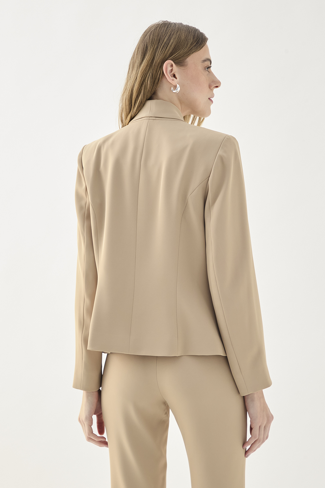 BLAZER MUJER ASH CAMEL LISO - 3