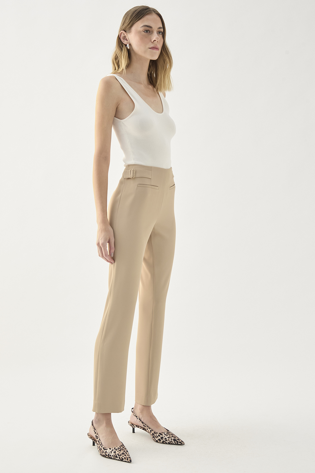 PANTALÓN MUJER ASH CAMEL LISO - 4