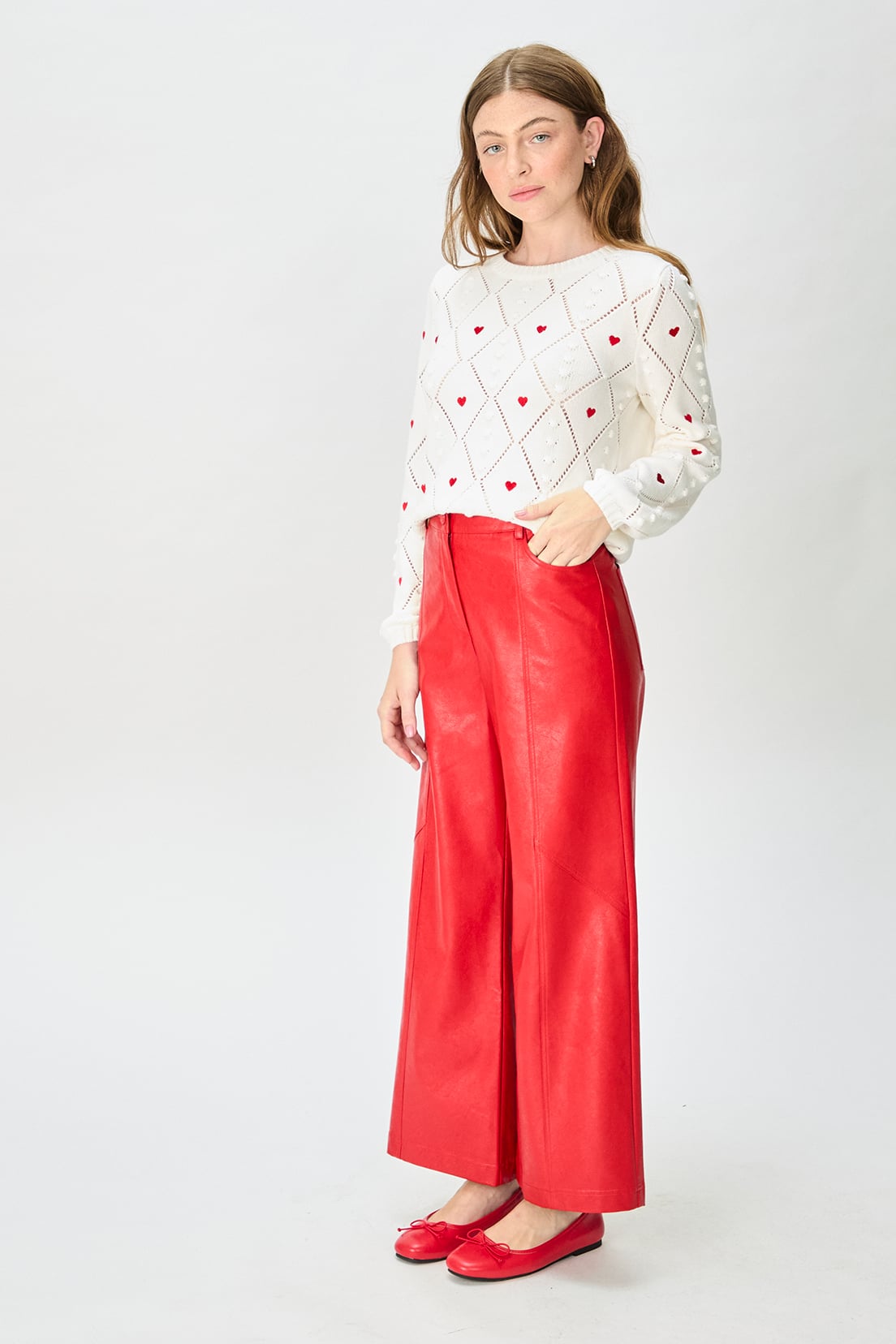 SWEATER ALGODÓN MUJER BLANCO LISO - 3