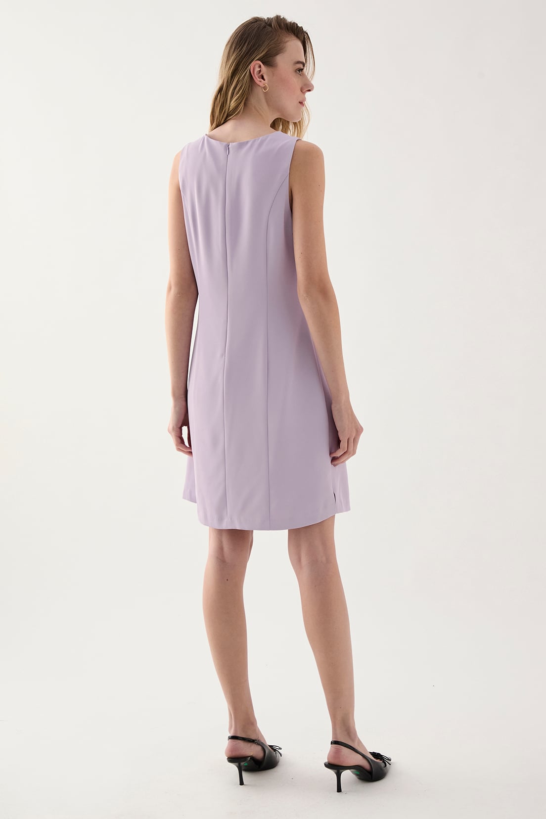 VESTIDO MUJER ASH LILA LISO - 3