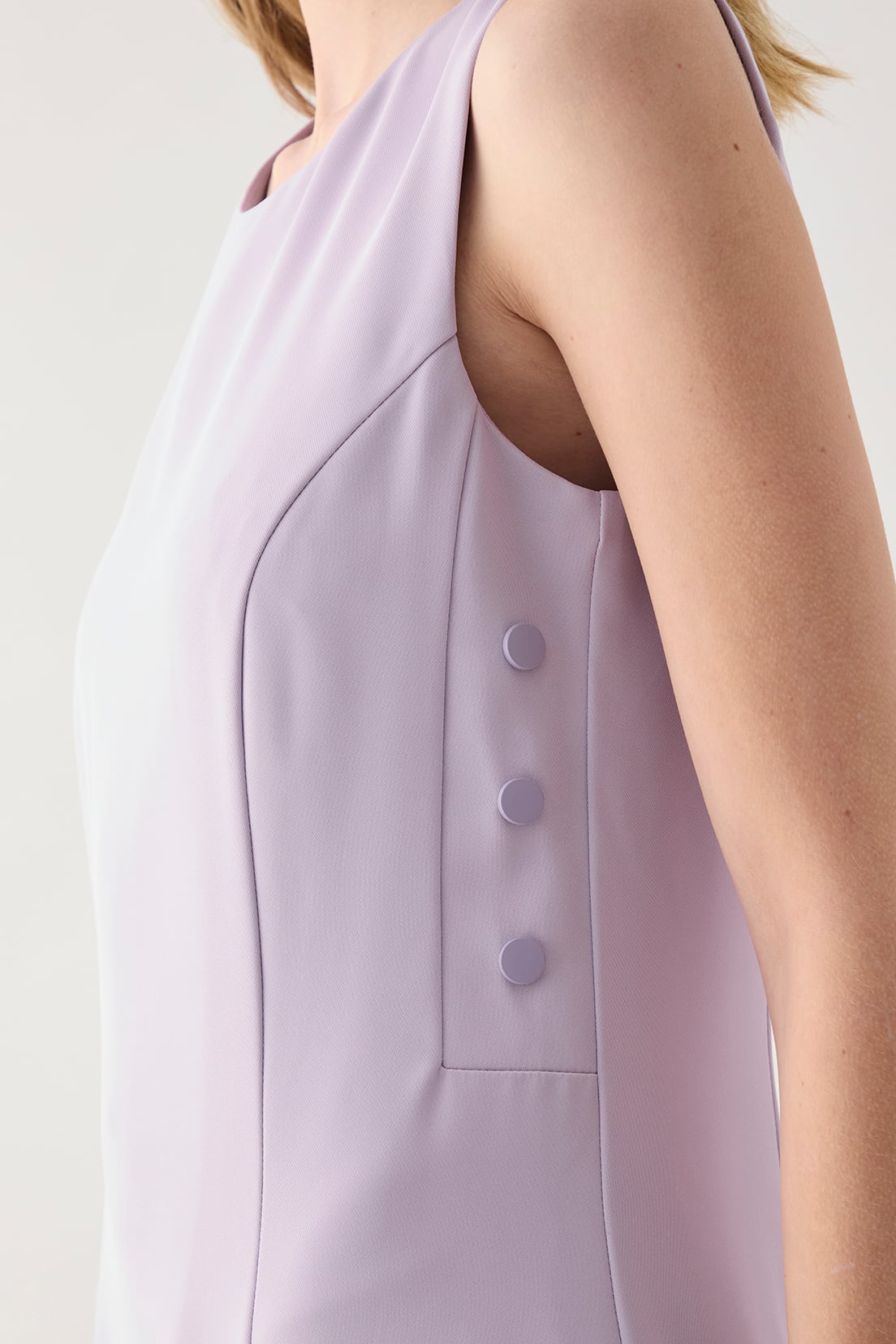 VESTIDO MUJER ASH LILA LISO - 4