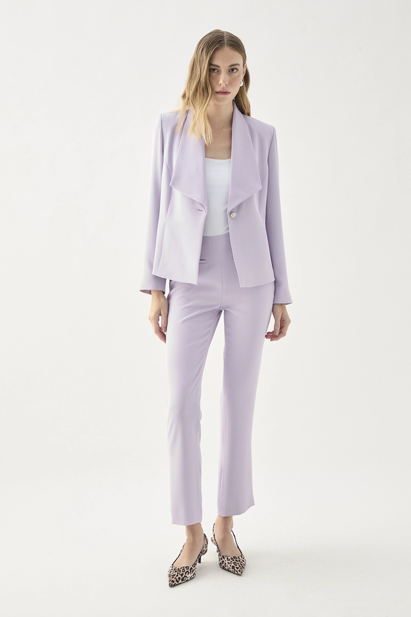 PANTALÓN MUJER ASH LILA LISO - 1