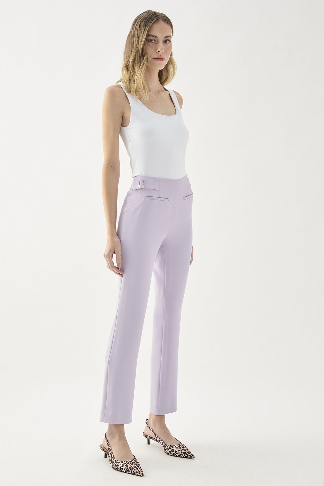 PANTALÓN MUJER ASH LILA LISO - 4