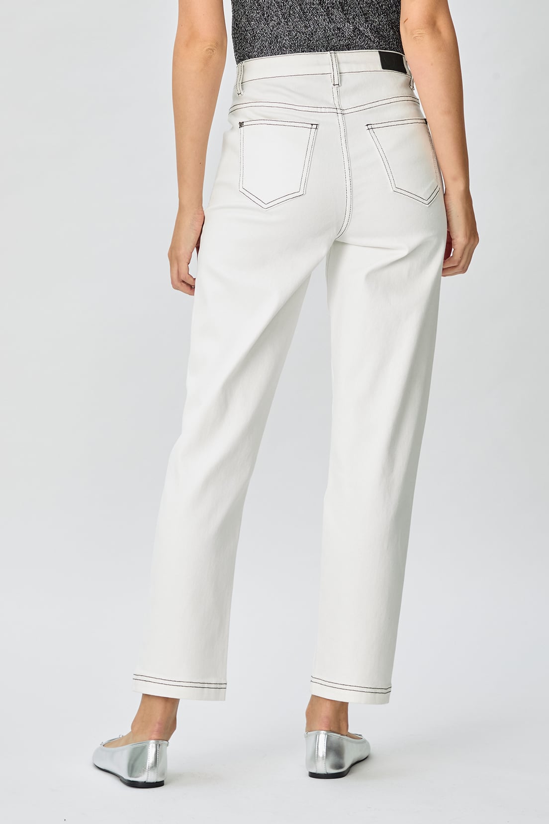 JEAN ALGODÓN MUJER IO BLANCO LISO - 5