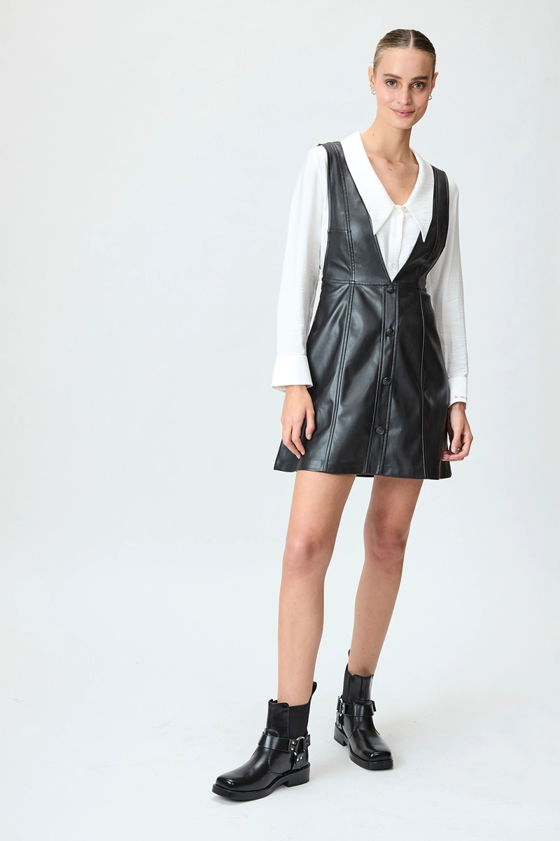 VESTIDO MUJER IO NEGRO LISO - 3