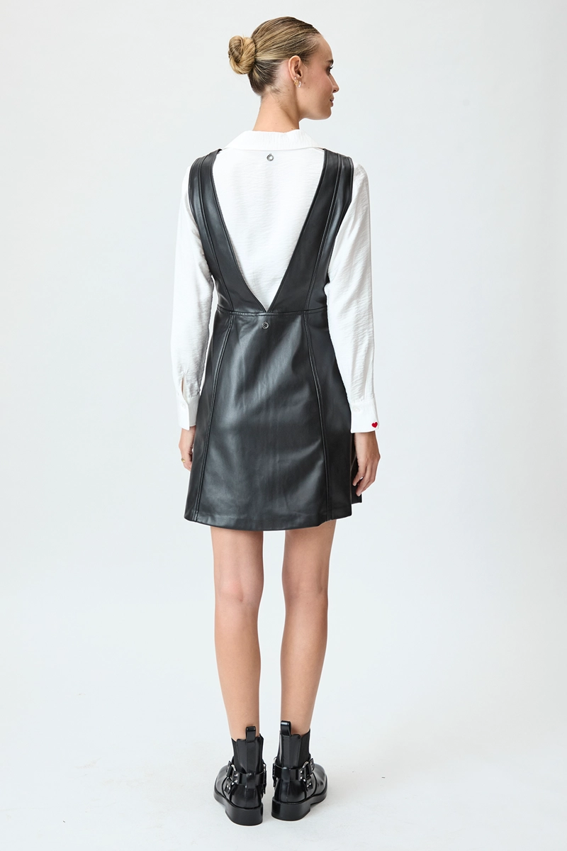 VESTIDO MUJER IO NEGRO LISO - 5