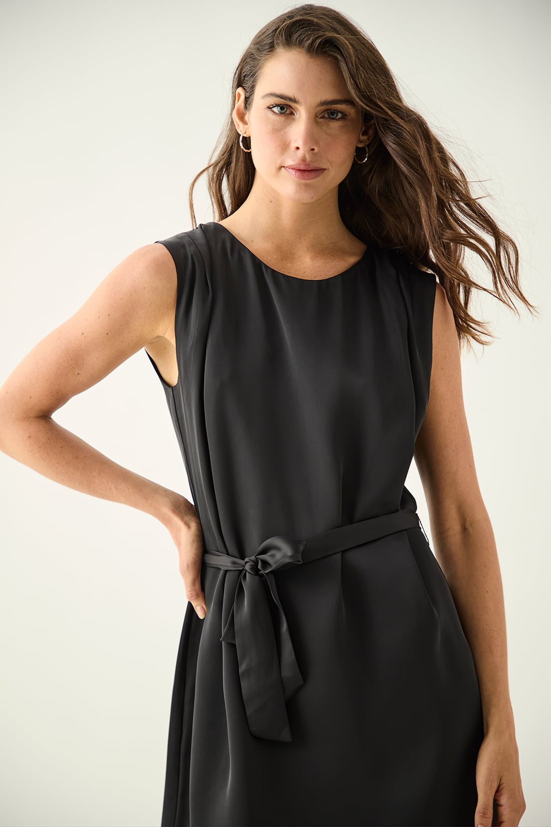VESTIDO MUJER ASH NEGRO LISO - 2