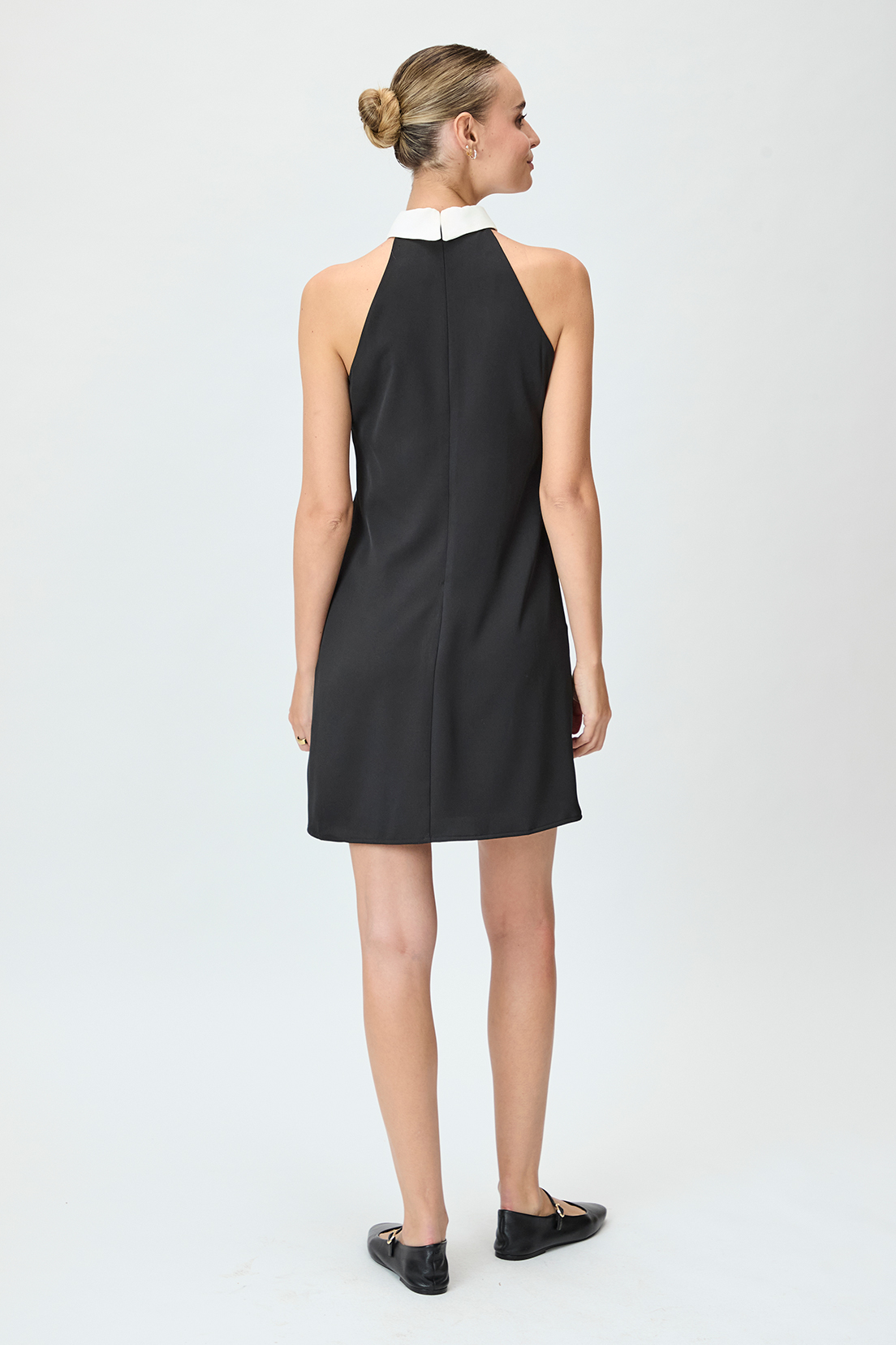 VESTIDO MUJER IO NEGRO LISO - 4