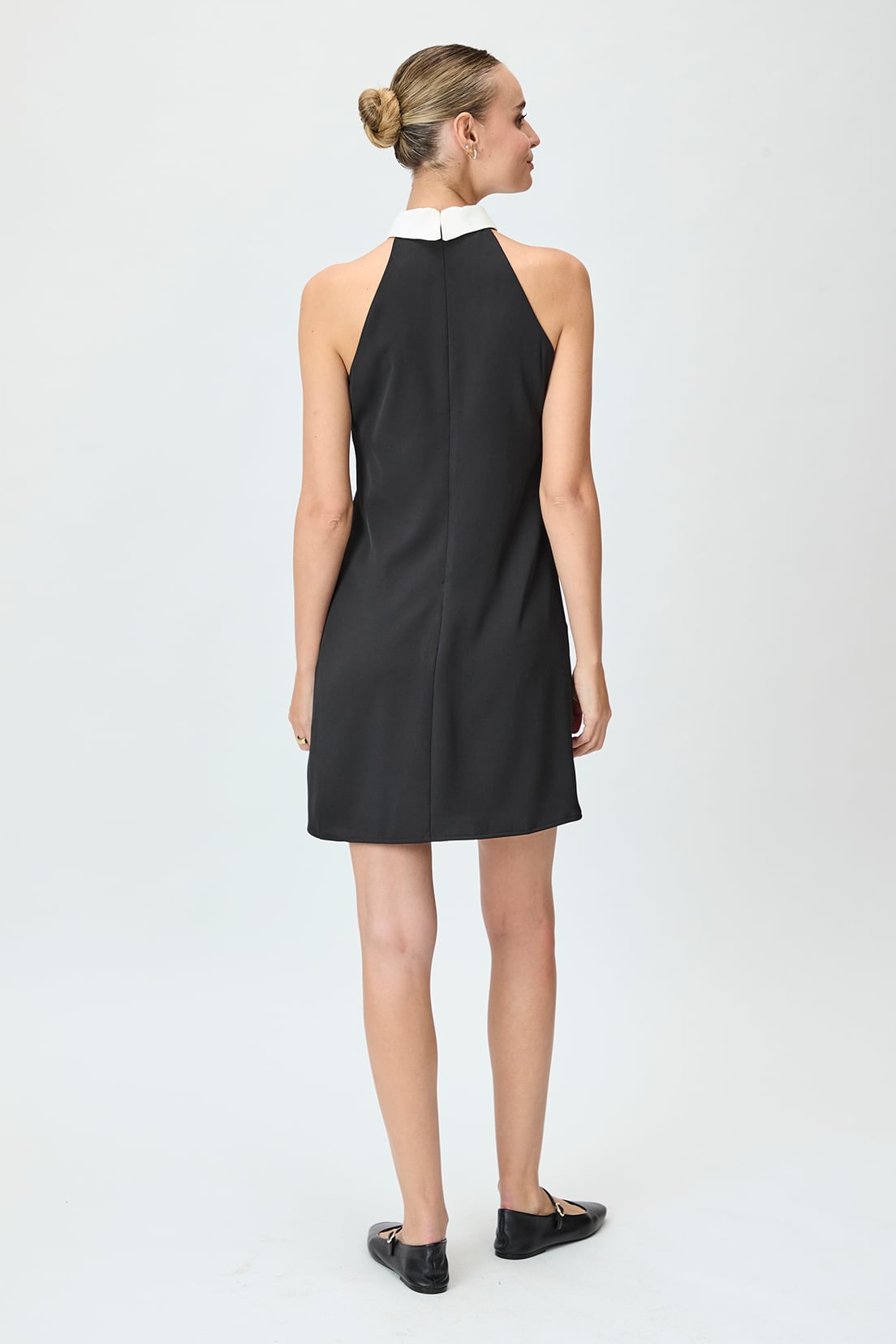 VESTIDO MUJER IO NEGRO LISO - 4