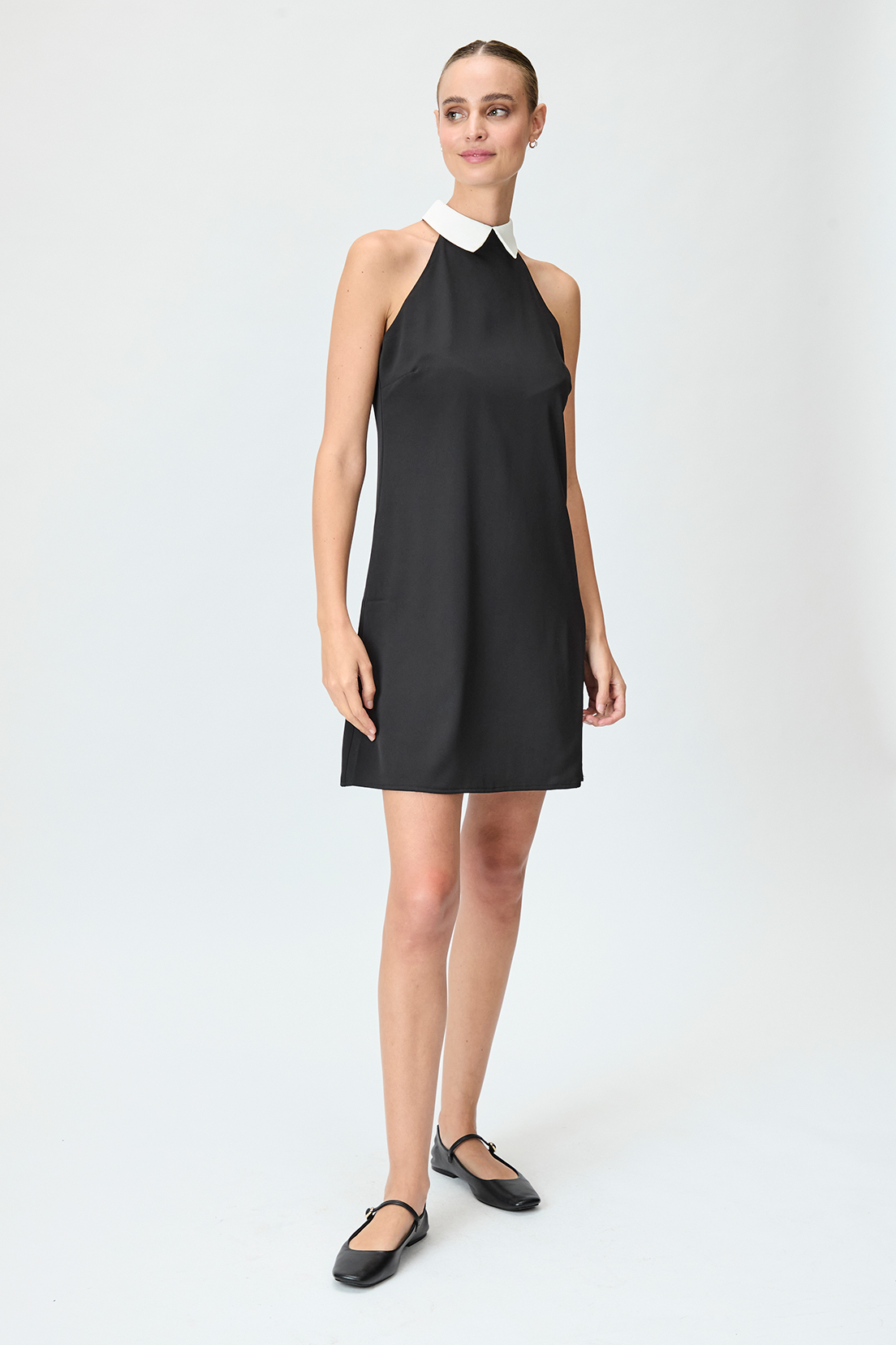 VESTIDO MUJER IO NEGRO LISO - 5