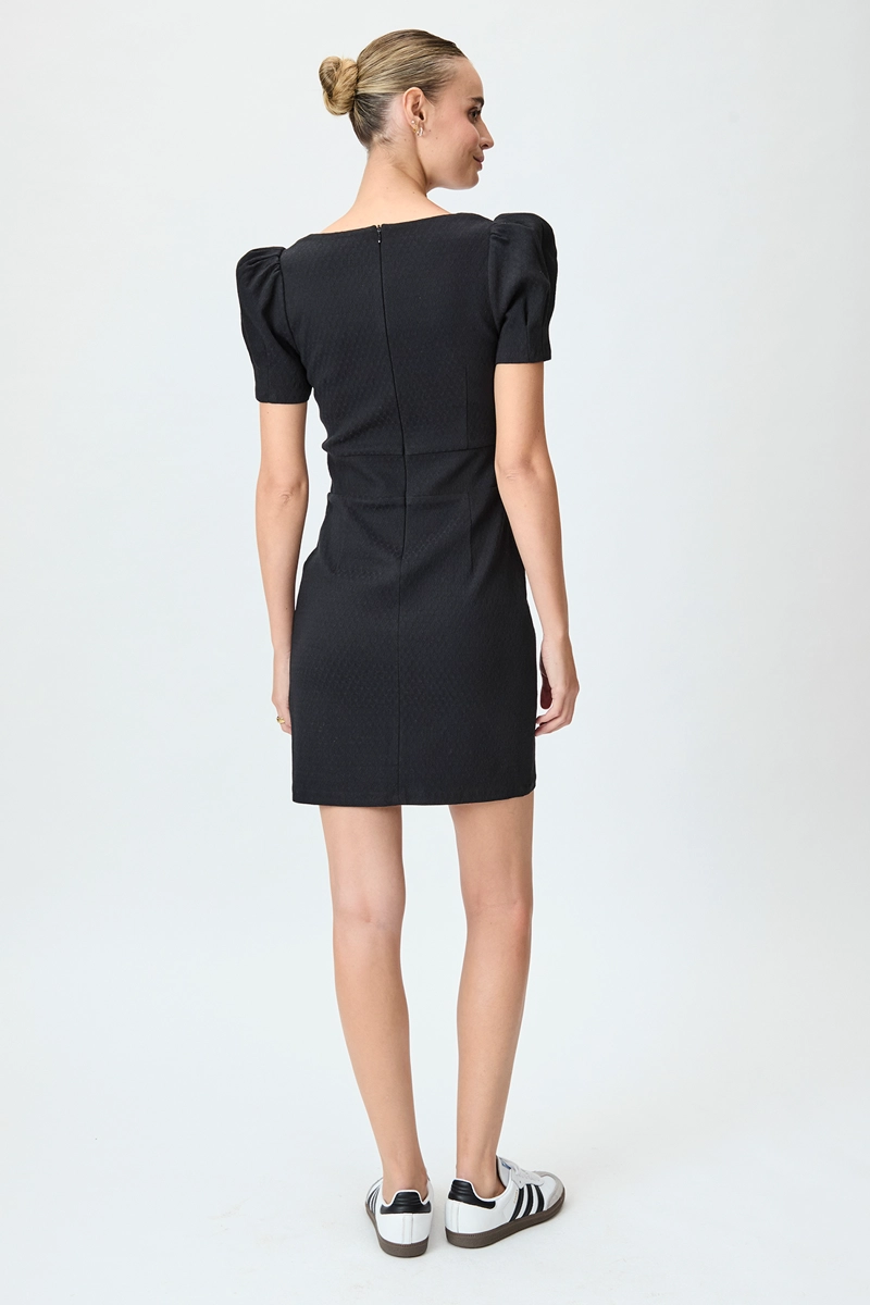 VESTIDO MUJER IO NEGRO LISO - 5