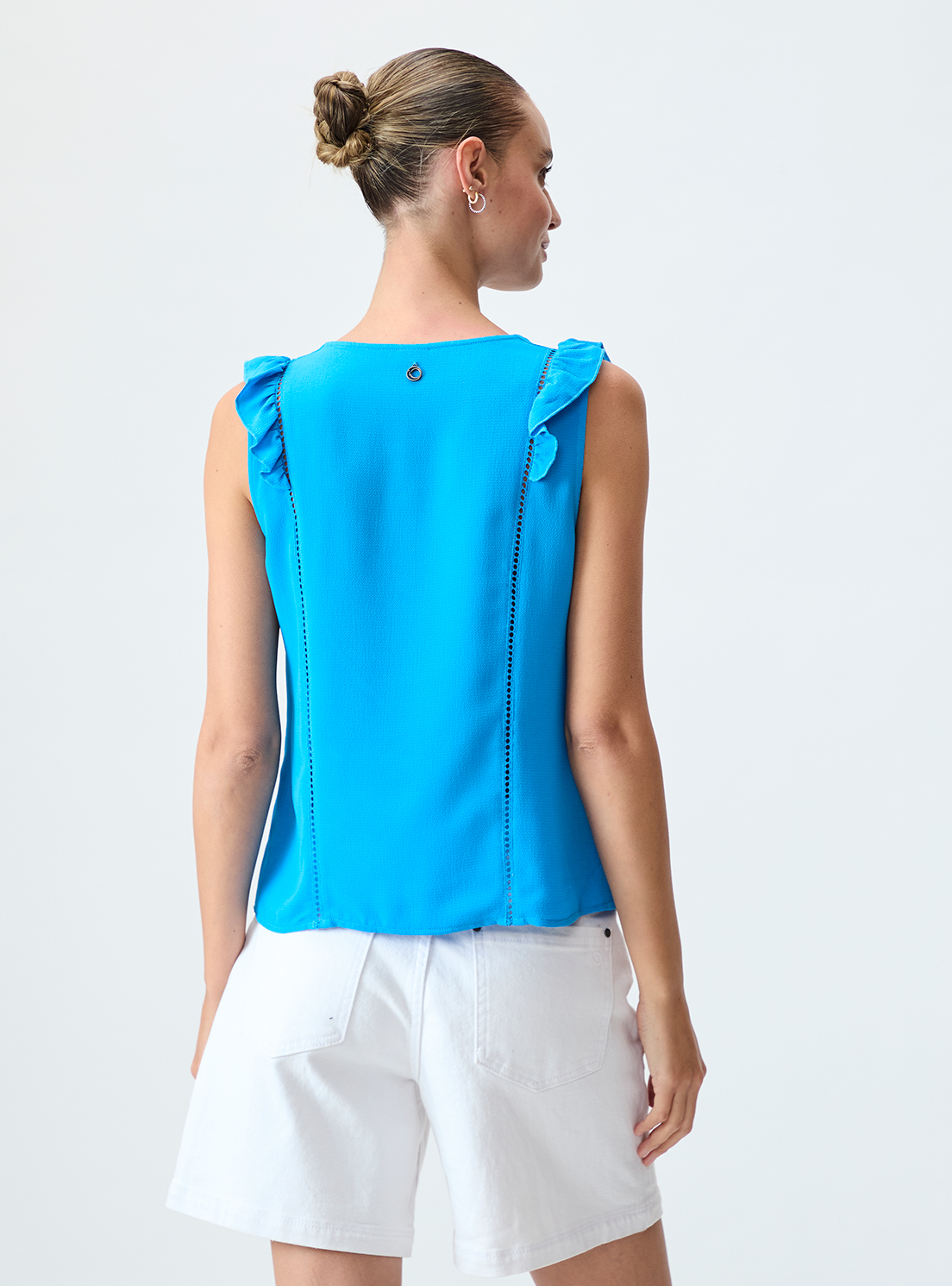 BLUSA MUJER AZUL LISA - 4