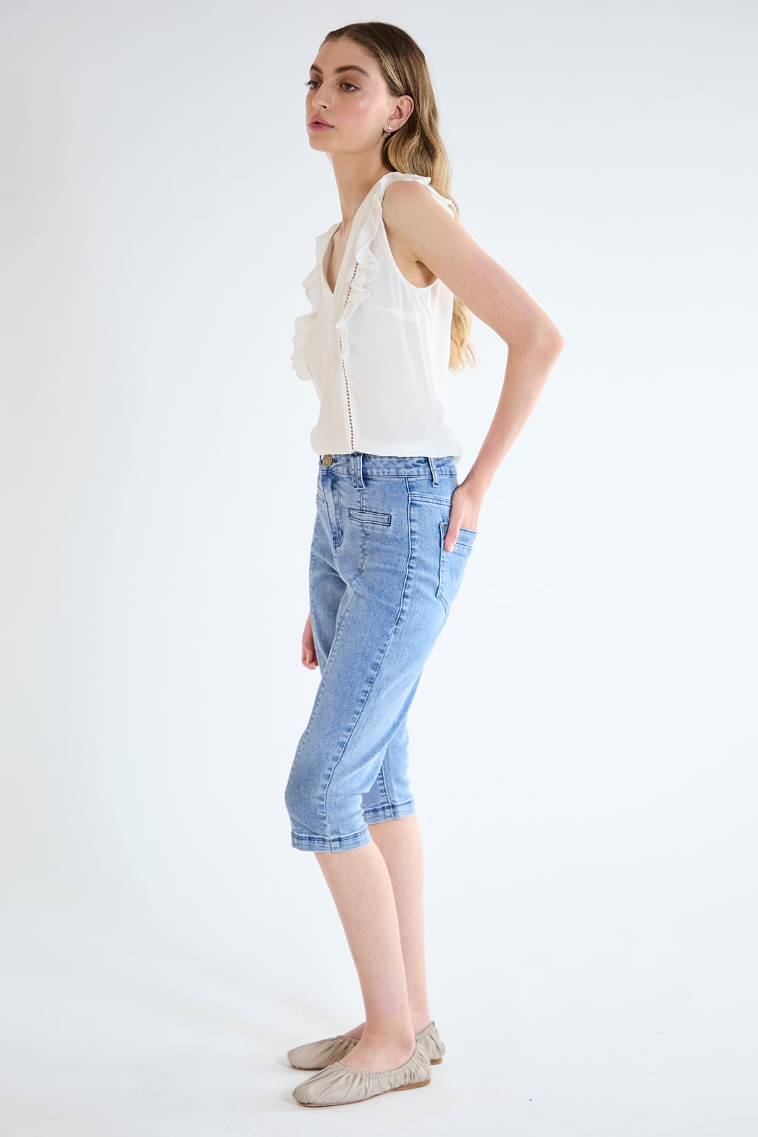 BLUSA MUJER BLANCO LISA - 3