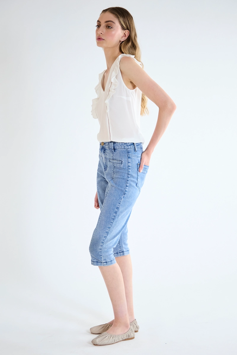 BLUSA MUJER BLANCO LISA - 3