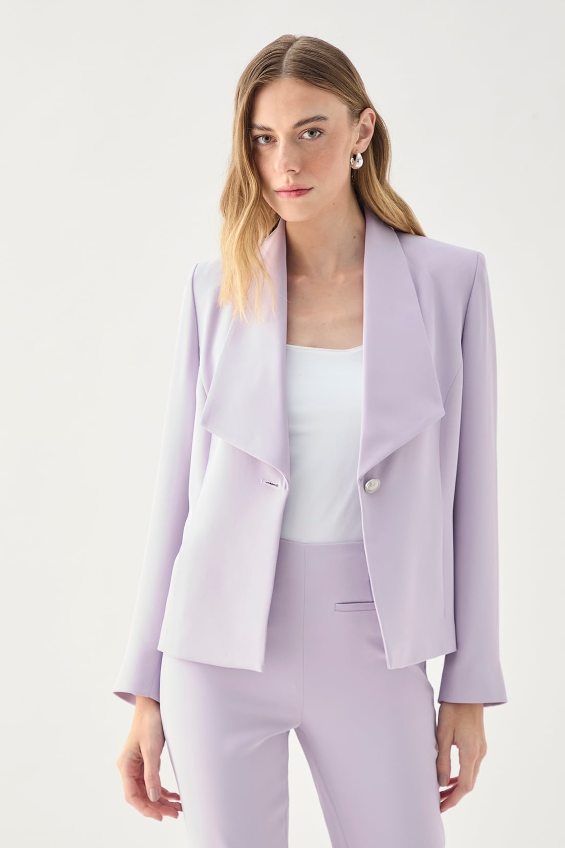 BLAZER MUJER ASH LILA LISO - 1