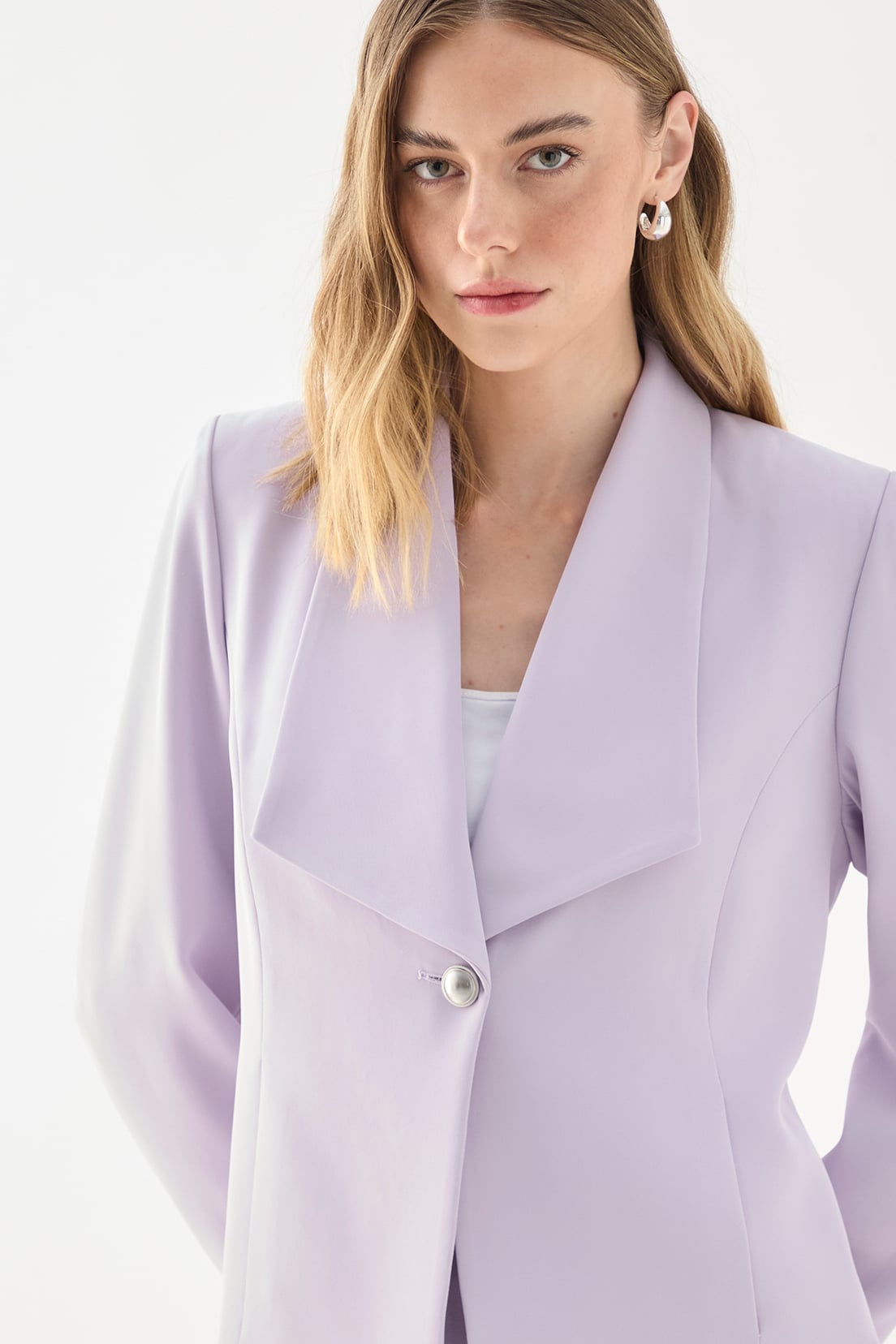 BLAZER MUJER ASH LILA LISO - 2