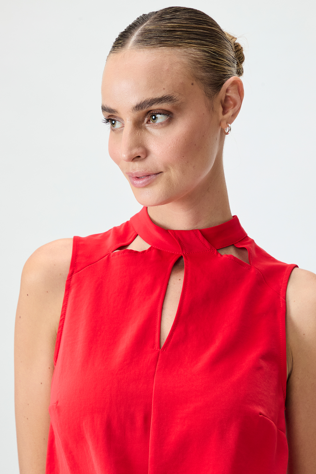 BLUSA MUJER ROJO LISA - 2