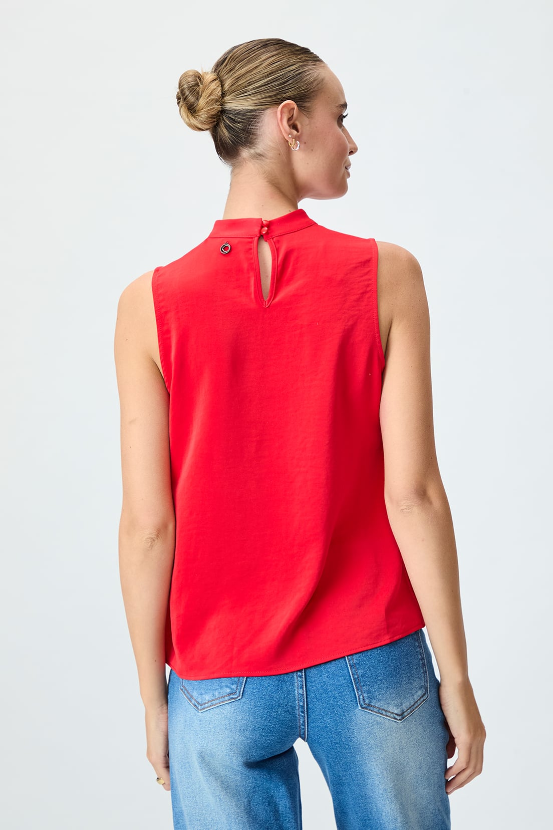 BLUSA MUJER ROJO LISA - 4