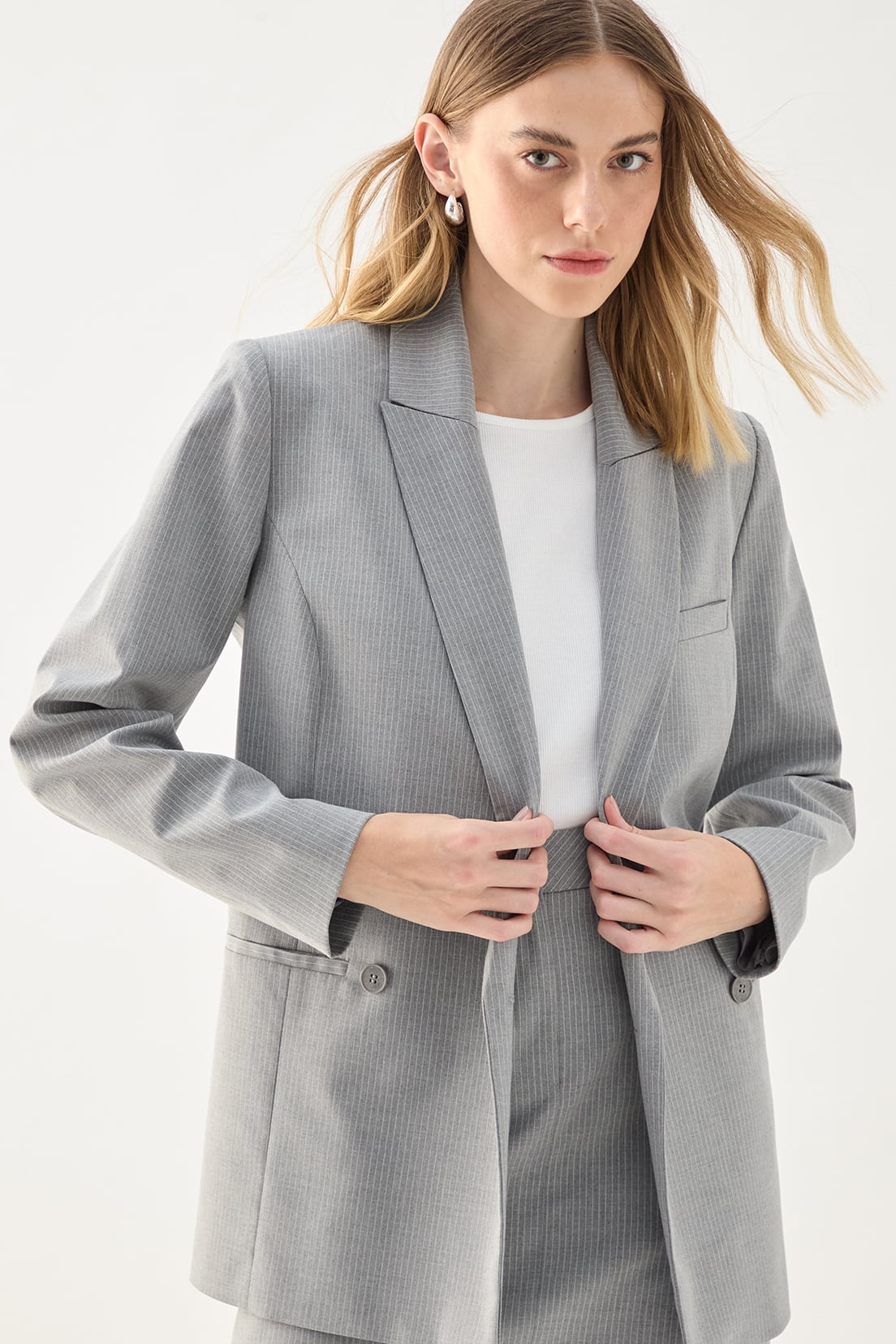 BLAZER MUJER ASH GRIS RAYA DIPLOMATICA - 2
