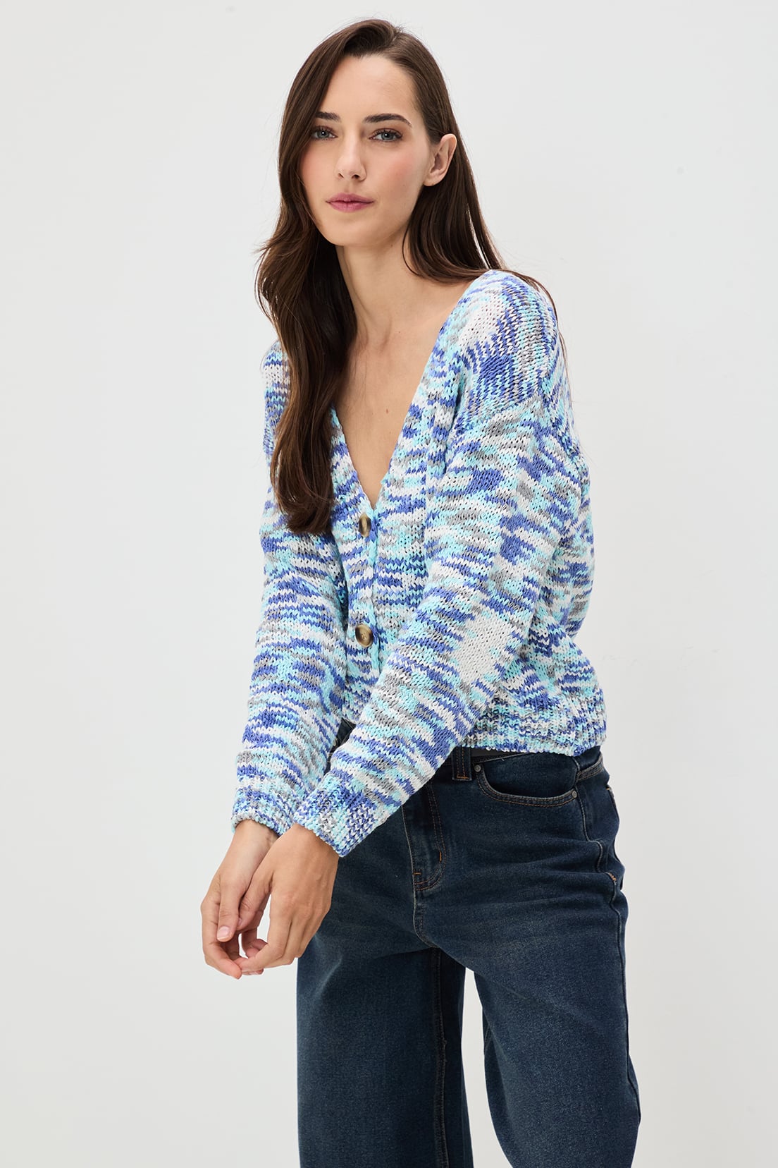 CHALECO ALGODÓN MUJER AZUL FANTASÍA - 1