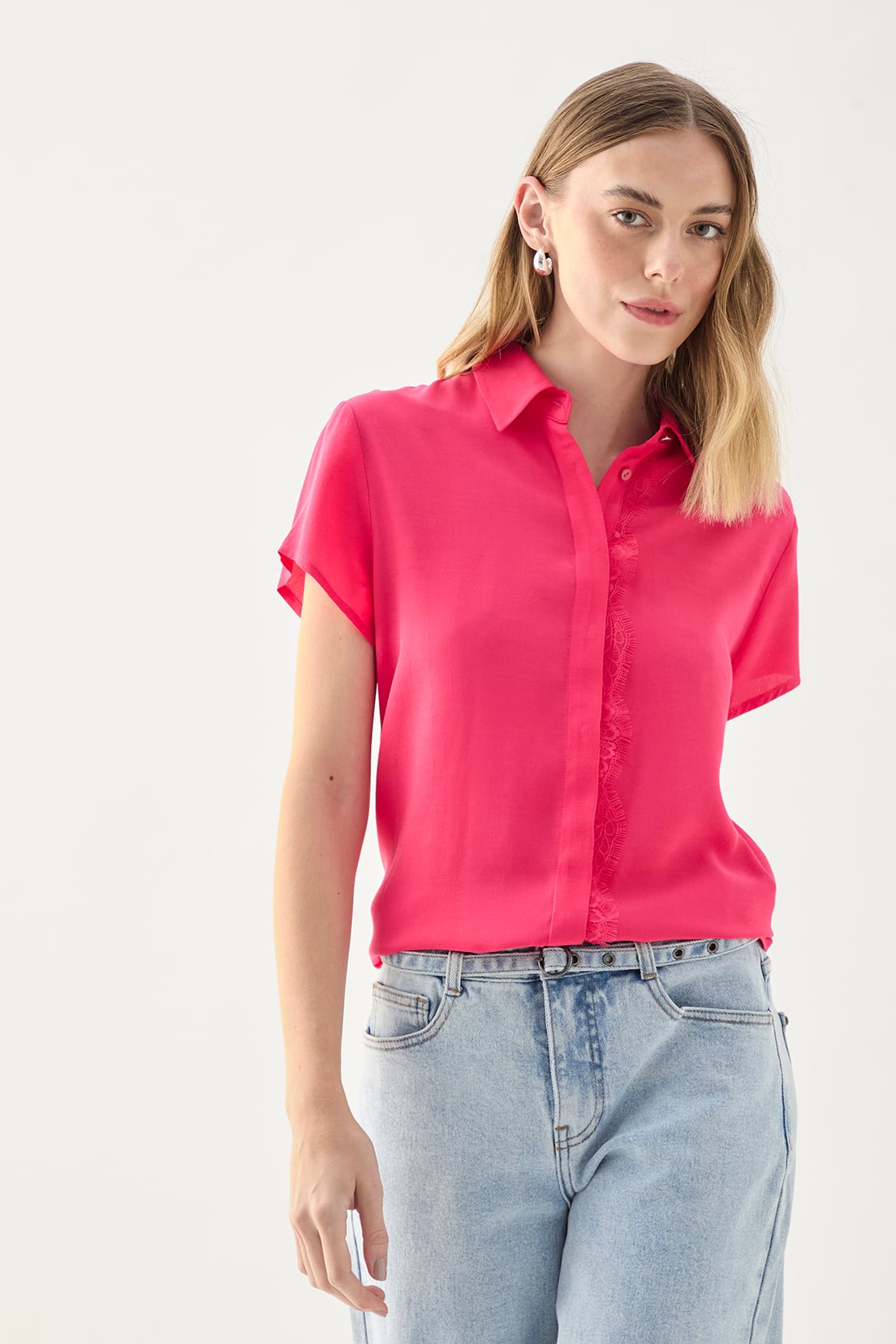 BLUSA MUJER ASH FUCSIA LISA - 1