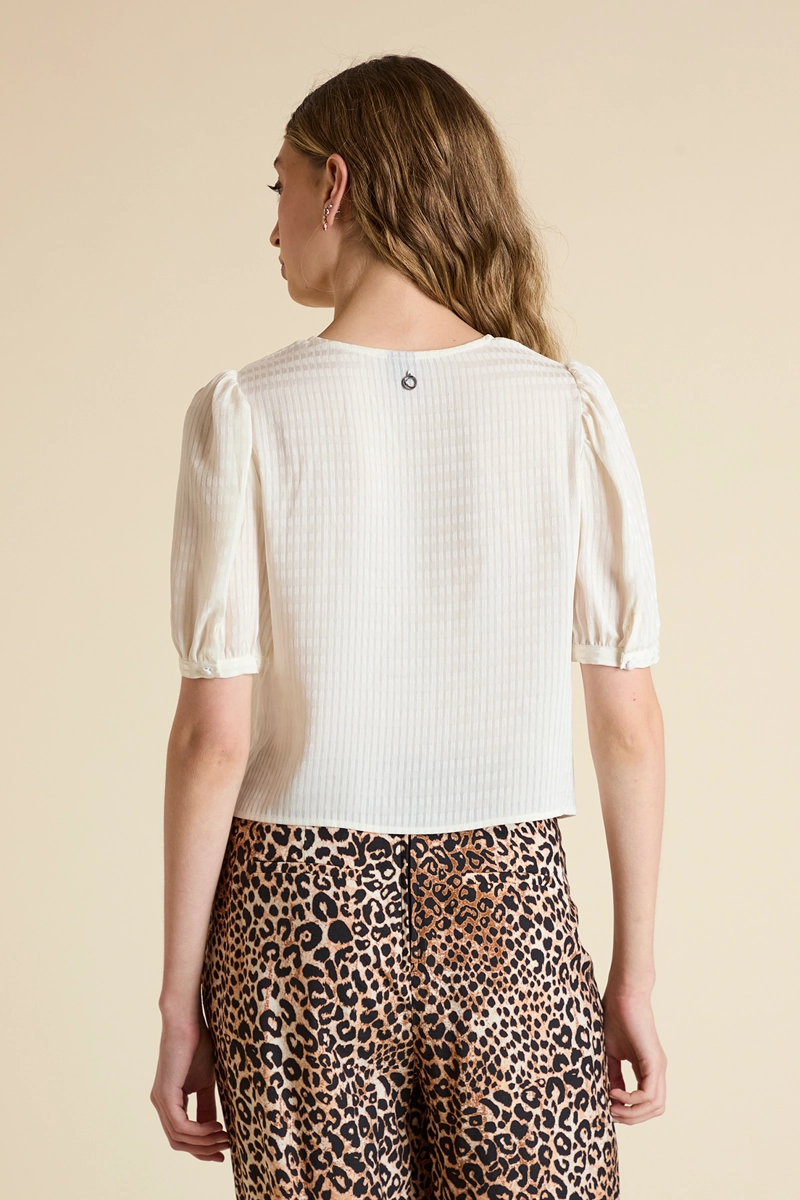 BLUSA MUJER BLANCO LISA - 4