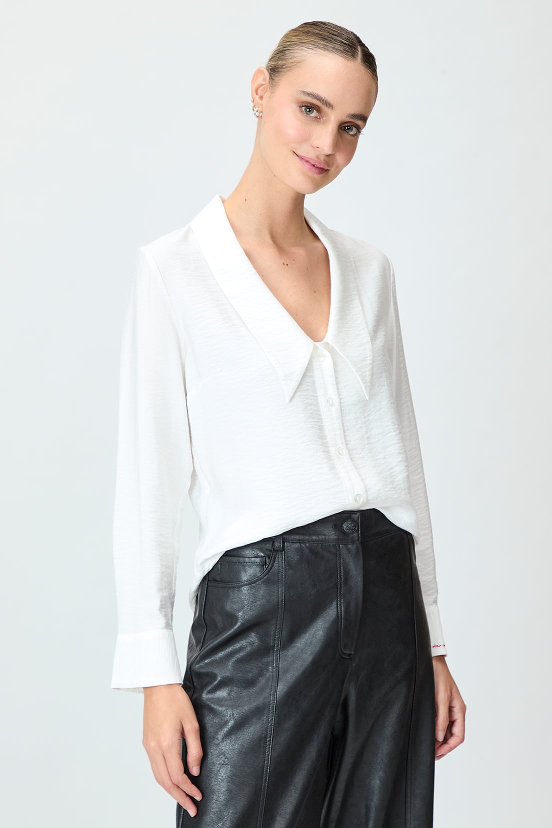 BLUSA MUJER BLANCO LISA - 1