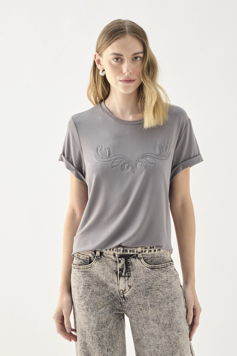 POLERA MANGA CORTA MUJER ASH - 2
