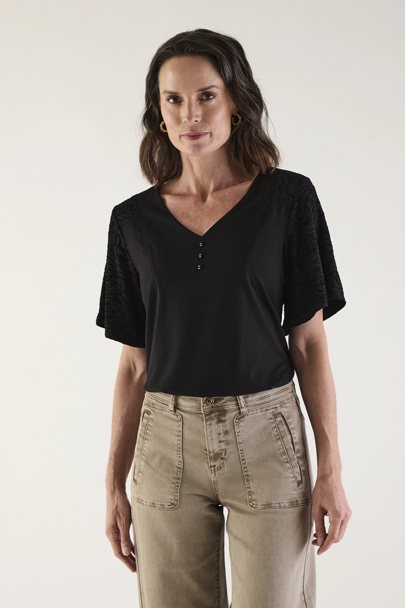 POLERA MANGA CORTA MUJER MAGRIFFE - 2