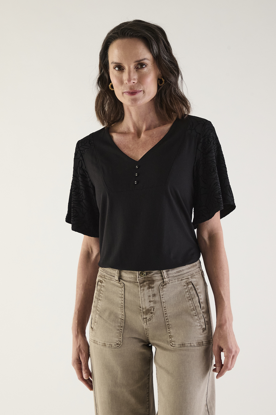 POLERA MANGA CORTA MUJER MAGRIFFE - 2