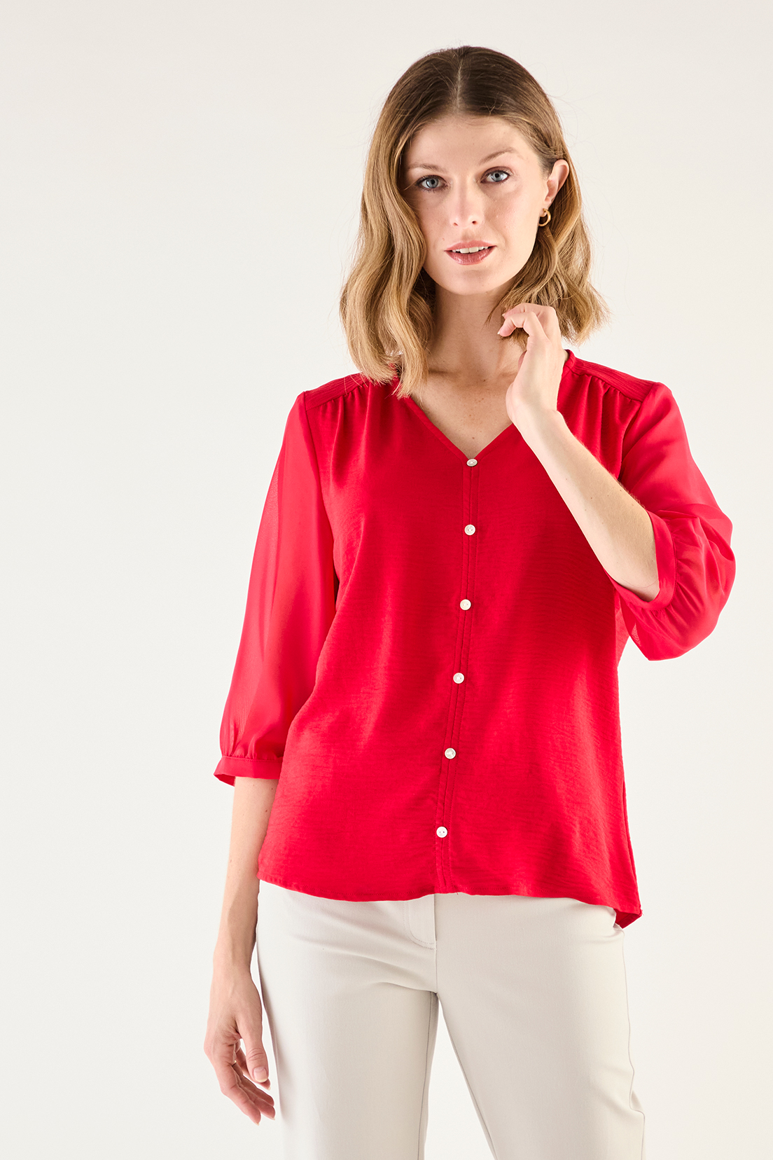 BLUSAS MANGA LARGA MUJER MAGRIFFE - 1