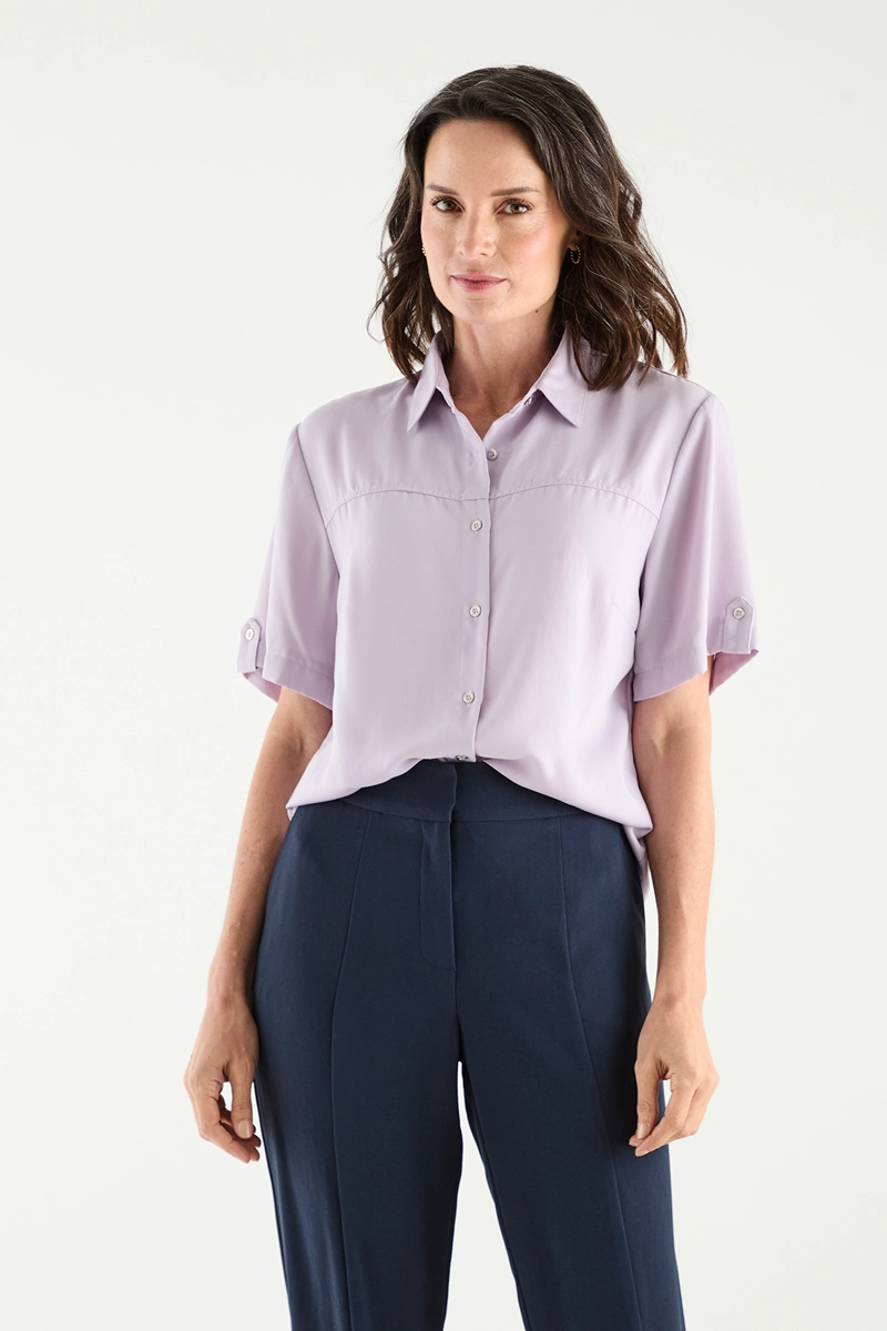 BLUSAS MANGA CORTA MUJER MAGRIFFE - 1